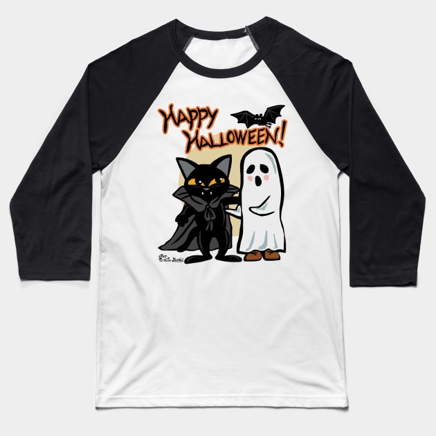 Halloween with you Baseball T-Shirt by BATKEI